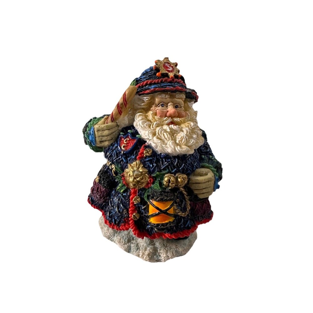 Vintage Crinkle Claus Santa Christmas Figurine Approximately 4.5 Inches Tall